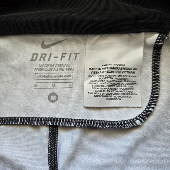 Nike Dri-Fit Athletic Leggings Black & White Print Women's Sz Med - Picture 5 of 13